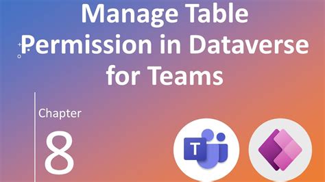 As such, it provides a common backend with a set of standardized and. . Dataverse create table permissions